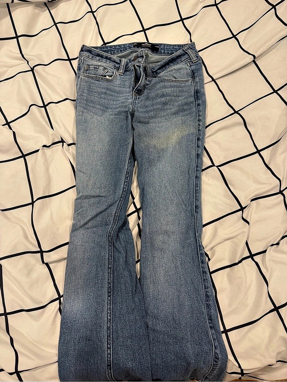 Hollister Low-Rise Flare Jeans Blue Waist 24